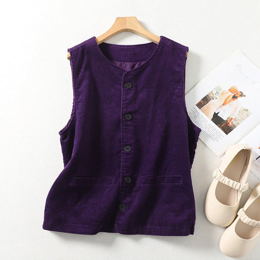 Out-Shine | Color Women'sButton-Up Waistcoat Top