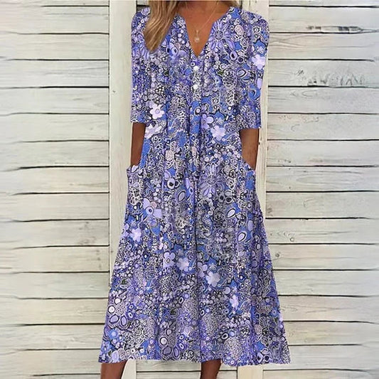 Deslumbra | Vestido midi floral Hannah