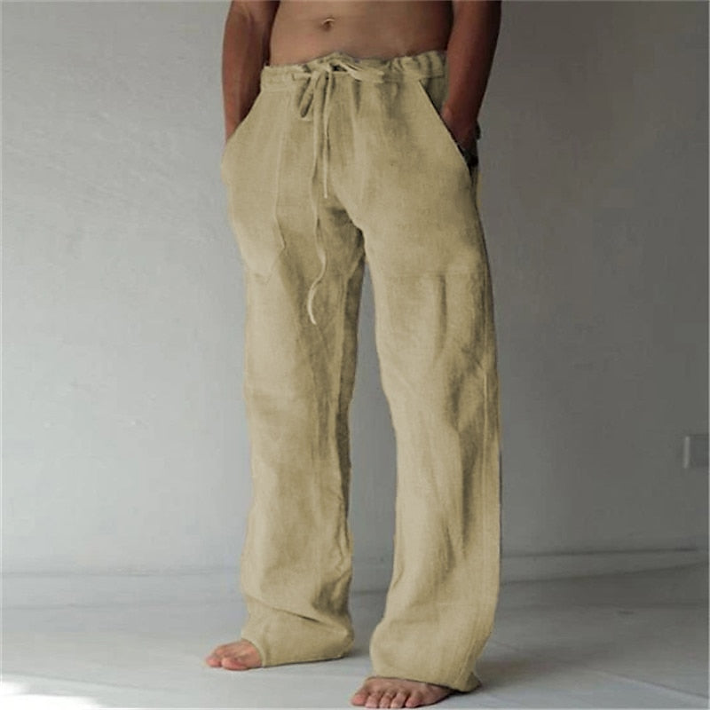 Deslumbra | Pantalones holgados de lino para hombre