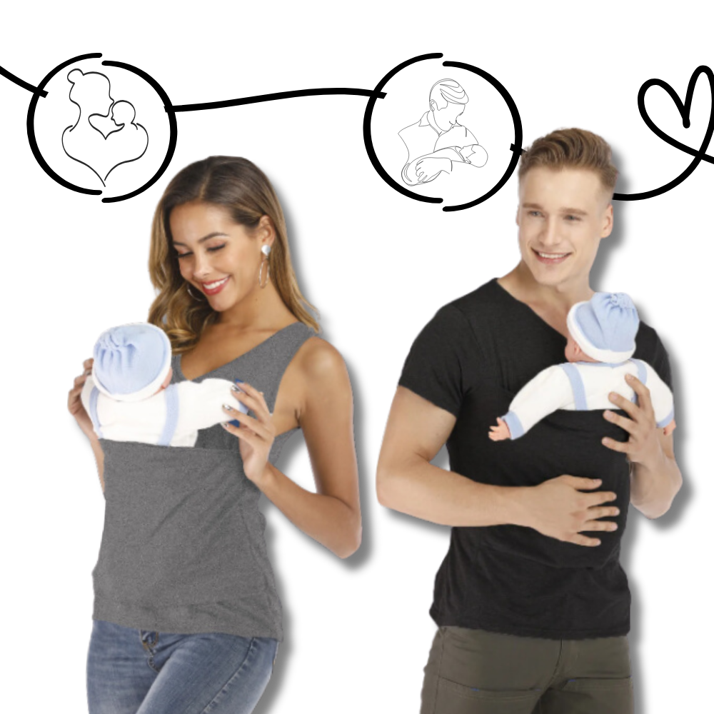 Brilla con luz propia | Camiseta ergonómica y moderna con bolsillo tipo canguro 