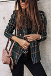 Out-Shine | Catch Double Breasted Plaid Blazer