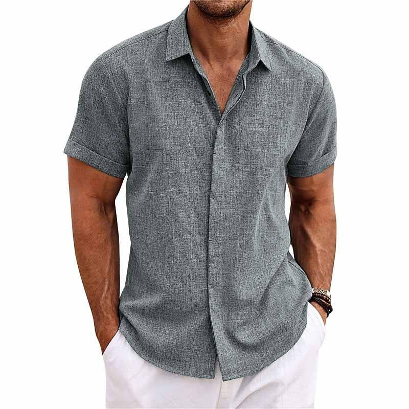Out-Shine | Cotton Denim Short - sleeved Shirt