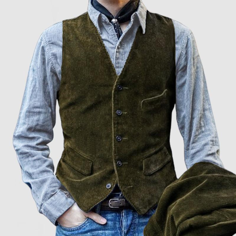 Out-Shine | Traditional Men's Vest From Cord