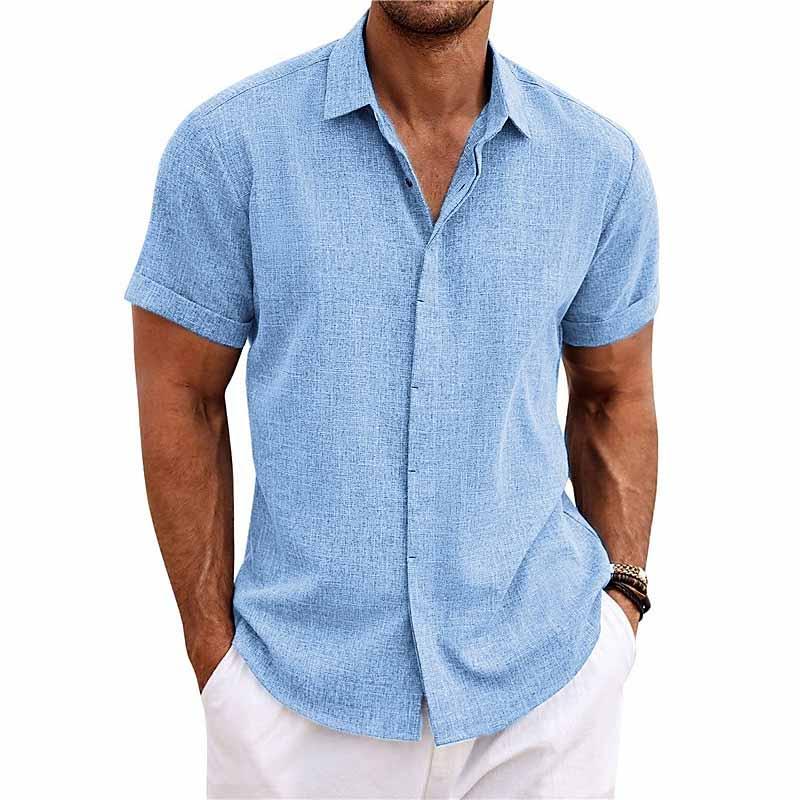 Out-Shine | Cotton Denim Short - sleeved Shirt