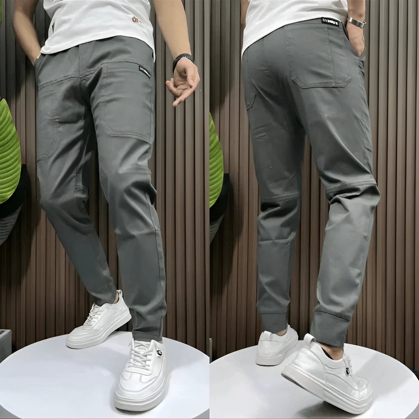 Brilla con luz propia | Pantalones cargo elásticos
