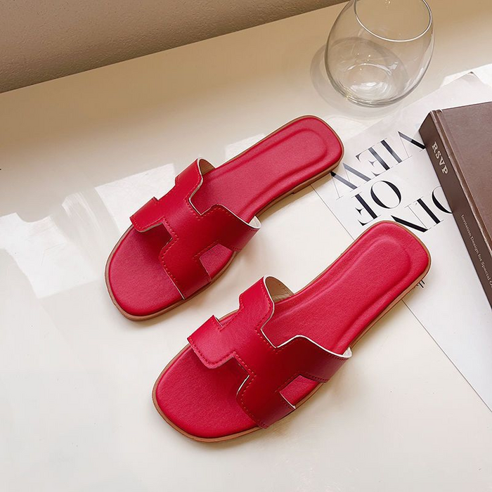 Out-Shine | Trendy H Profile Sandals In Leather