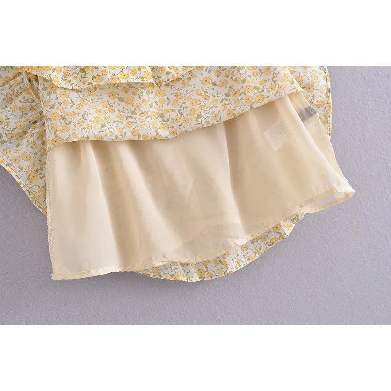 Out-Shine | Yellow Floral Minidress