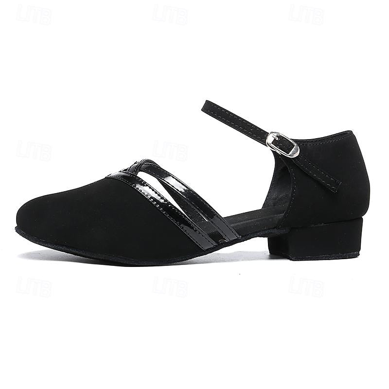 Out-Shine | Modern Dance Shoes For Women - Black - High Quality Suede