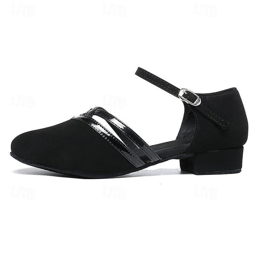 Zapatos de baile modernos para mujer Out-Shine | Zapatos de baile modernos de ante negro de alta calidad